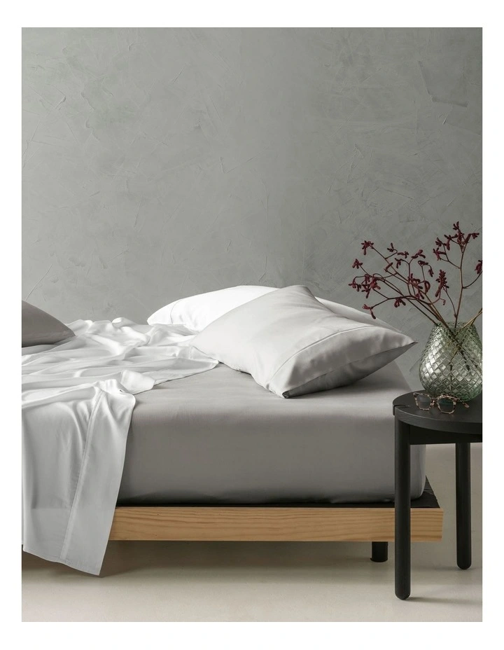 Linen House 375TC TENCEL Sheet Set In White 2 Linen House 375TC TENCEL Sheet Set In White - Image 2