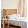 Linen House Nara Bamboo Cotton 400TC Sheet Set White