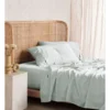 Linen House Nara Bamboo Cotton 400TC Sheet Set In Sky