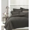 Linen House Deluxe Waffle Quilt Cover Set Charcoal