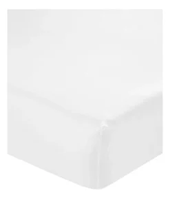 Linen House Vienna 300TC Cotton Percale Sheeting White