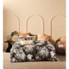 Linen House Harlow Quilt Cover Set Black