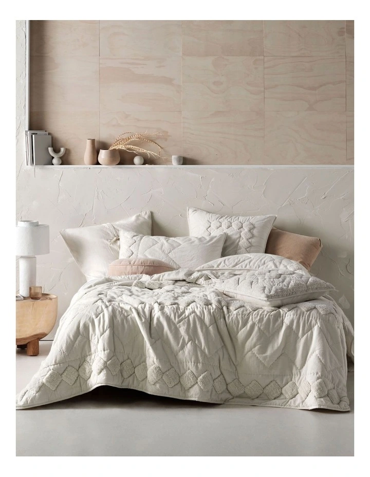 Linen House Martha Bed Cover In Vanilla 1 Linen House Martha Bed Cover In Vanilla