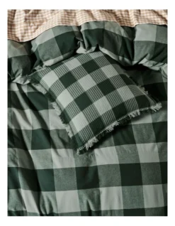 Linen House Wren Cushion In Forest