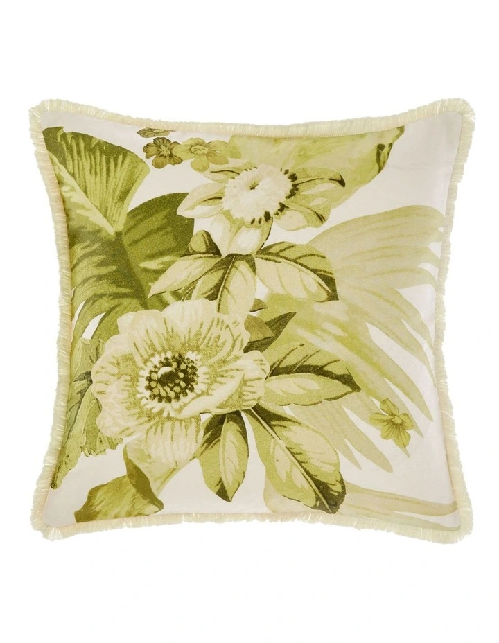 Linen House Matira Cushion In Green 1 Linen House Matira Cushion In Green