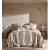 Linen House Calder Bed Cover In Oatmeal