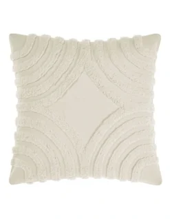 Linen House Farrah Cushion In Vanilla