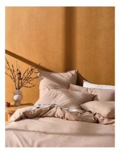 Linen House Hemp Triblend Quilt Cover Set In Rust -Linen House Dreamscape Sales Store 991888840 991887760 2 720x928