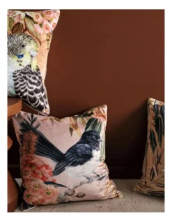 Linen House Willie Wagtail Cushion In Pink -Linen House Dreamscape Sales Store 992674540 2 720x928