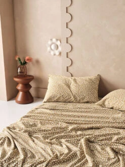 Linen House Abbi Dijon Flannelette Sheet Set -Linen House Dreamscape Sales Store lh abbi dijon ss d3