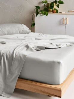 Linen House Augusta 500TC Grey Cotton Sateen Sheet Set -Linen House Dreamscape Sales Store lh augusta grey ss d3