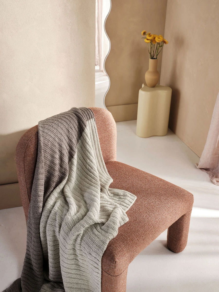 Linen House Brea Shadow Throw 2 Linen House Brea Shadow Throw - Image 2