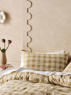 Linen House Barnett Dijon Flannelette Quilt Cover Set 10 Linen House Barnett Dijon Flannelette Quilt Cover Set -Linen House Dreamscape Sales Store lh barnett dijon qcs d1