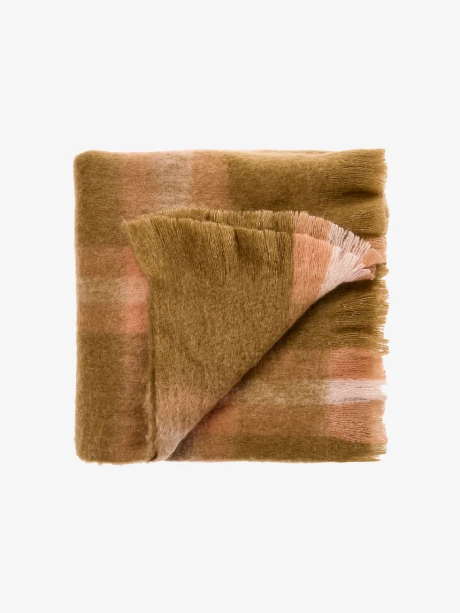 Linen House Clover Spice Throw 2 Linen House Clover Spice Throw - Image 2