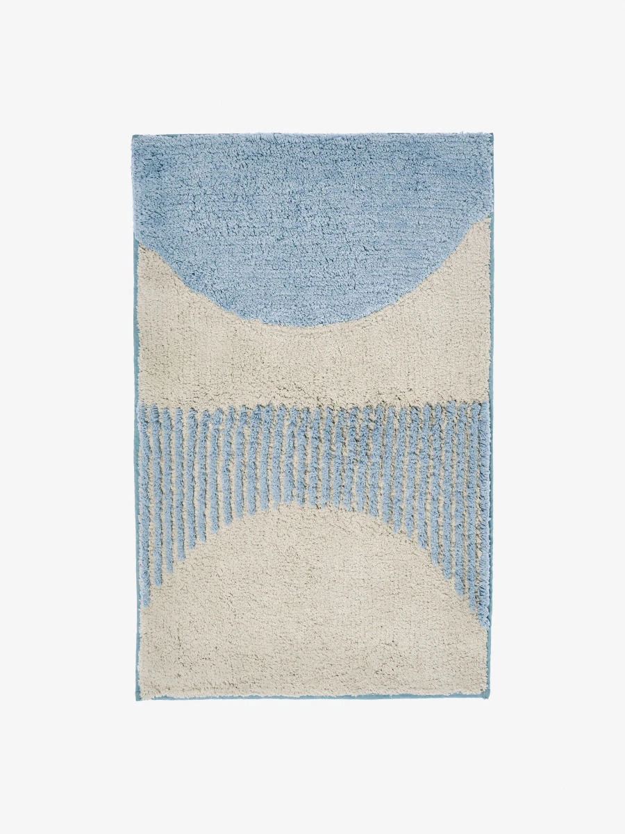 Linen House Cue Blue Bath Mat 1 Linen House Cue Blue Bath Mat