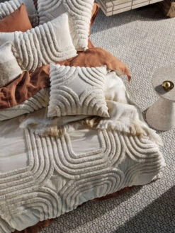 Linen House Farrah Vanilla Quilt Cover Set 10 Linen House Farrah Vanilla Quilt Cover Set -Linen House Dreamscape Sales Store lh farrah vanilla cush 48x48 h1