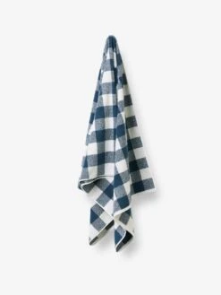 Linen House Flinders Check Navy Towel Collection