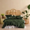 Linen House Haven Pine Bamboo Cotton 500TC Quilt Cover Set