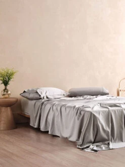 Linen House Haven Silver Bamboo Cotton 500TC Sheet Set