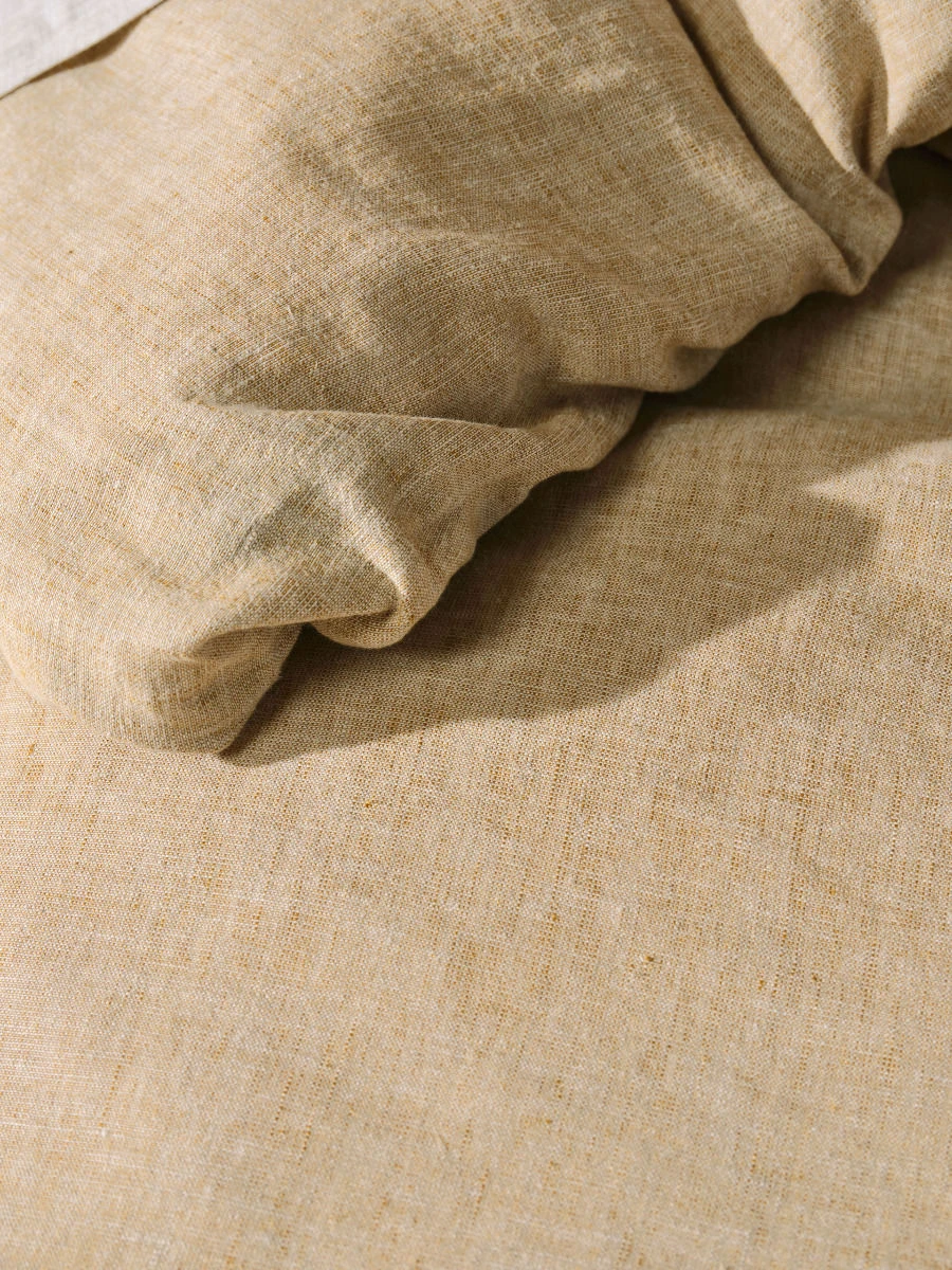 Linen House Hemp Triblend Ochre Quilt Cover Set 5 Linen House Hemp Triblend Ochre Quilt Cover Set - Image 5