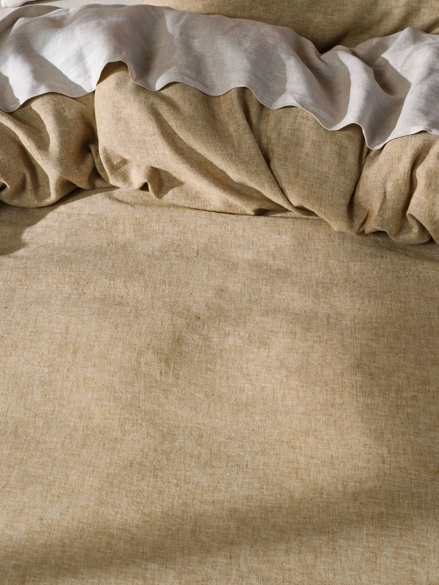 Linen House Hemp Triblend Ochre Quilt Cover Set 3 Linen House Hemp Triblend Ochre Quilt Cover Set - Image 3