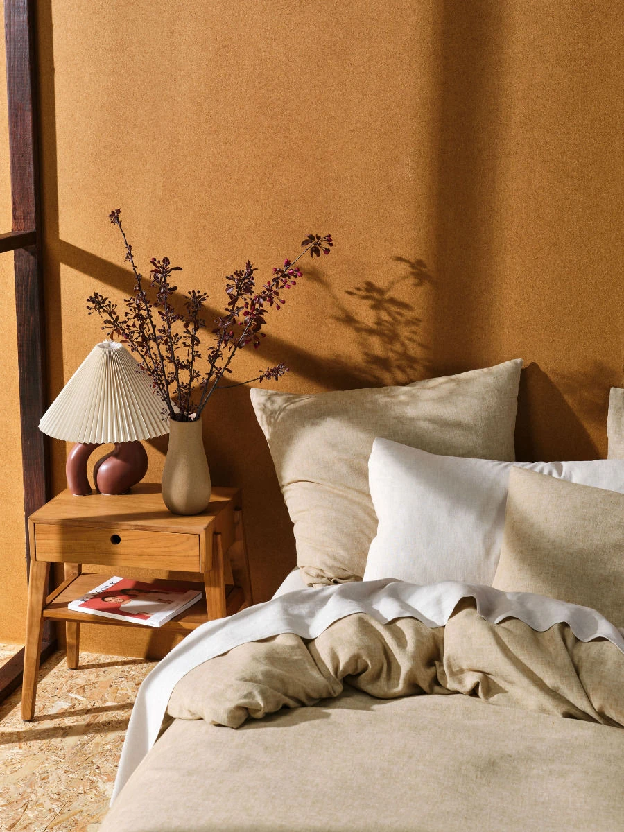 Linen House Hemp Triblend Ochre Quilt Cover Set 4 Linen House Hemp Triblend Ochre Quilt Cover Set - Image 4