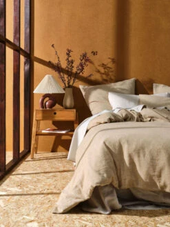 Linen House Hemp Triblend Ochre Quilt Cover Set 11 Linen House Hemp Triblend Ochre Quilt Cover Set -Linen House Dreamscape Sales Store lh hemp triblend ochre qcs d4