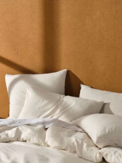 Linen House Hemp Triblend Vanilla European Pillowcase -Linen House Dreamscape Sales Store lh hemp triblend vanilla qcs d2