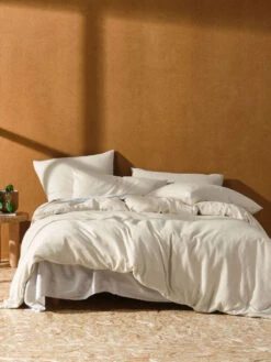 Linen House Hemp Triblend Vanilla Quilt Cover Set