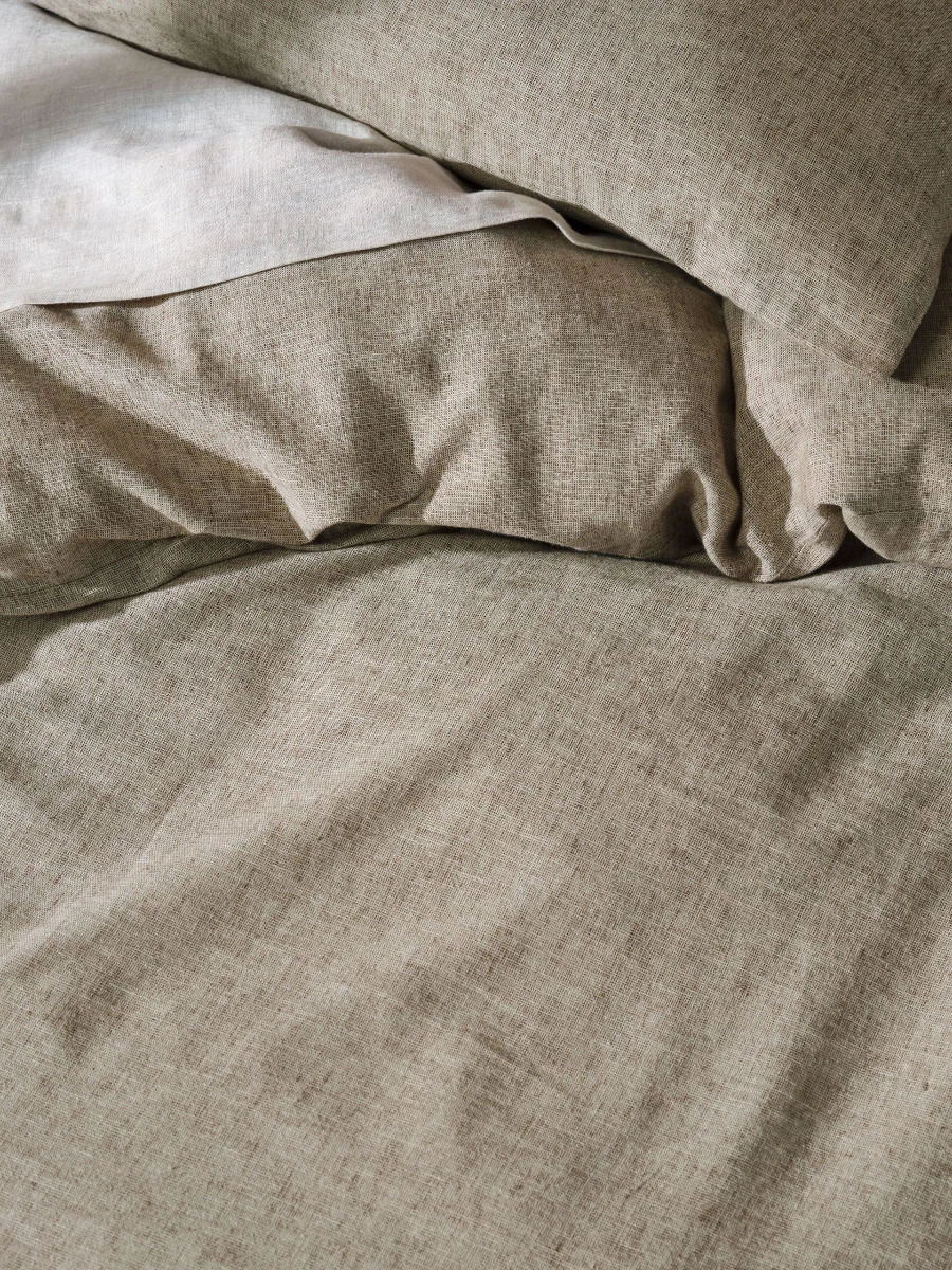 Linen House Hemp Triblend Walnut Quilt Cover Set 4 Linen House Hemp Triblend Walnut Quilt Cover Set - Image 4