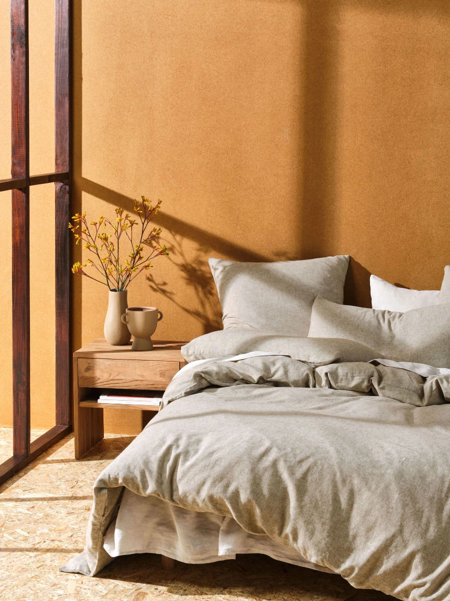 Linen House Hemp Triblend Walnut Quilt Cover Set 7 Linen House Hemp Triblend Walnut Quilt Cover Set - Image 7