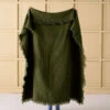 Linen House Linden Moss Linen Throw
