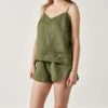 Linen House Nimes Moss Linen Cami