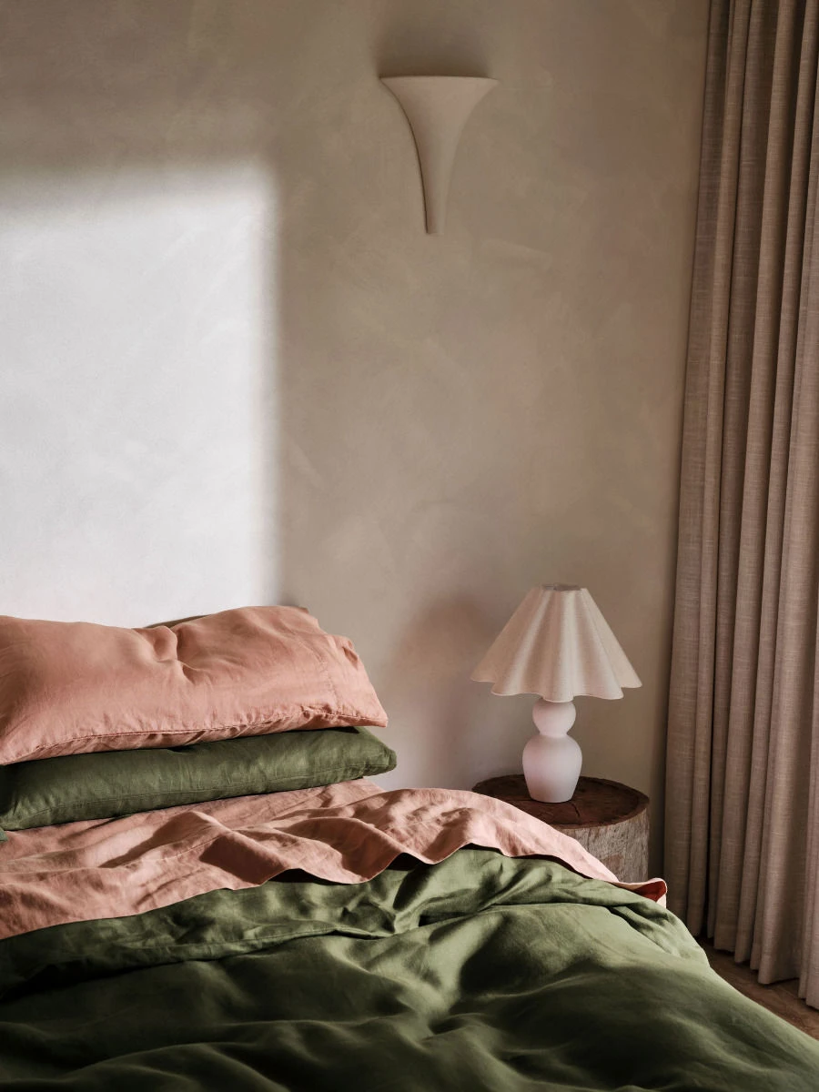 Linen House Nimes Moss Linen Quilt Cover Set 3 Linen House Nimes Moss Linen Quilt Cover Set - Image 3