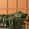 Linen House Pure Linen Moss Sheet Set