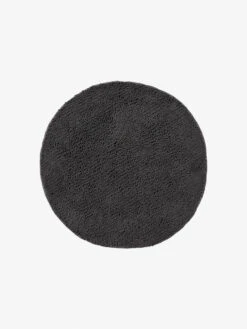 Linen House Reed Toggle Charcoal Circular Bath Mat - 1700 GSM