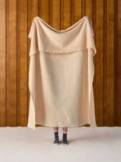 Linen House Saltwater Pale Peach Throw