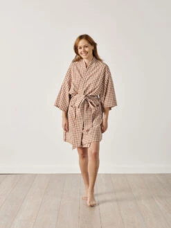 Linen House Springsteen Cinnamon Short Robe