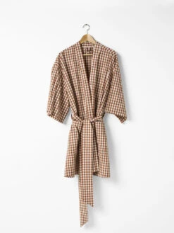 Linen House Springsteen Cinnamon Short Robe 8 Linen House Springsteen Cinnamon Short Robe -Linen House Dreamscape Sales Store lh springsteen cinnamon robe w1