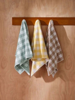 Linen House Flinders Check Praline Towel Collection -Linen House Dreamscape Sales Store lh ss23 24 flinders check group lifestyle bthtwl h1