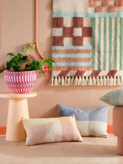 Linen House Alia Seashell Cushion 40x60cm -Linen House Dreamscape Sales Store lh ss2324 alia group cush lifestyle h2 1