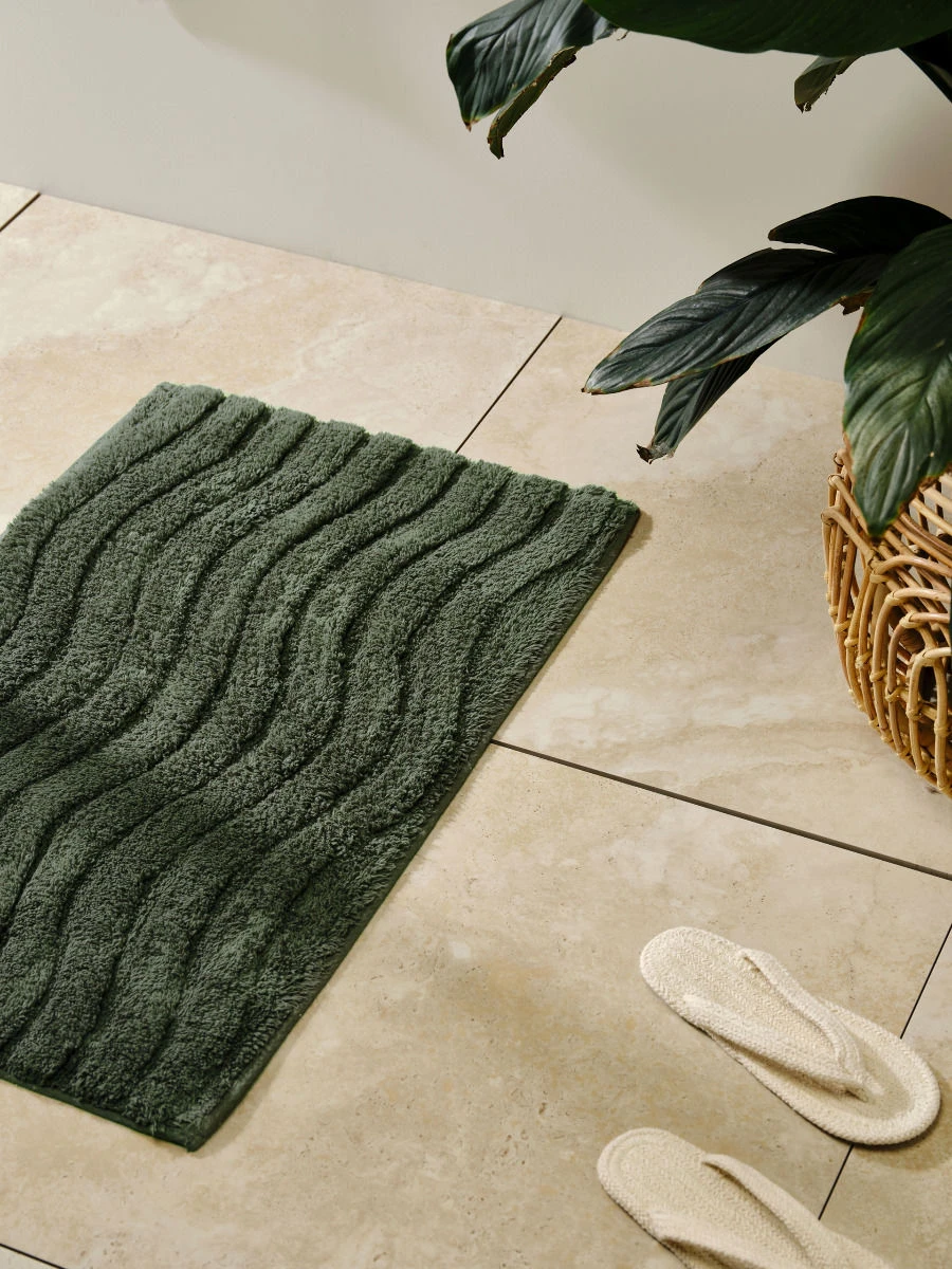 Linen House Tamber Pine Bath Mat 2 Linen House Tamber Pine Bath Mat - Image 2