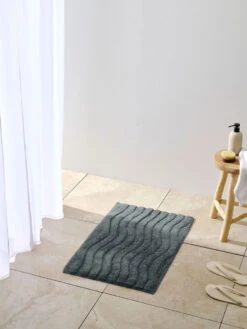 Linen House Tamber Slate Bath Mat 5 Linen House Tamber Slate Bath Mat -Linen House Dreamscape Sales Store lh tamber slate bthmt h1