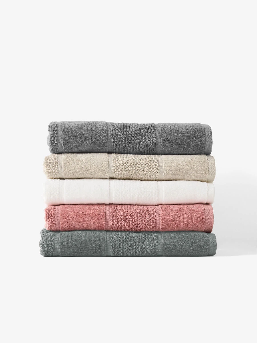 Linen House Velour Stripe Moonbeam Towel Collection 4 Linen House Velour Stripe Moonbeam Towel Collection - Image 4