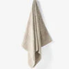 Linen House Velour Stripe Moonbeam Towel Collection