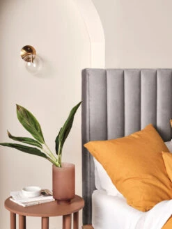 Linen House Ari Silver Bedhead -Linen House Dreamscape Sales Store lh ari silver bdhd d1