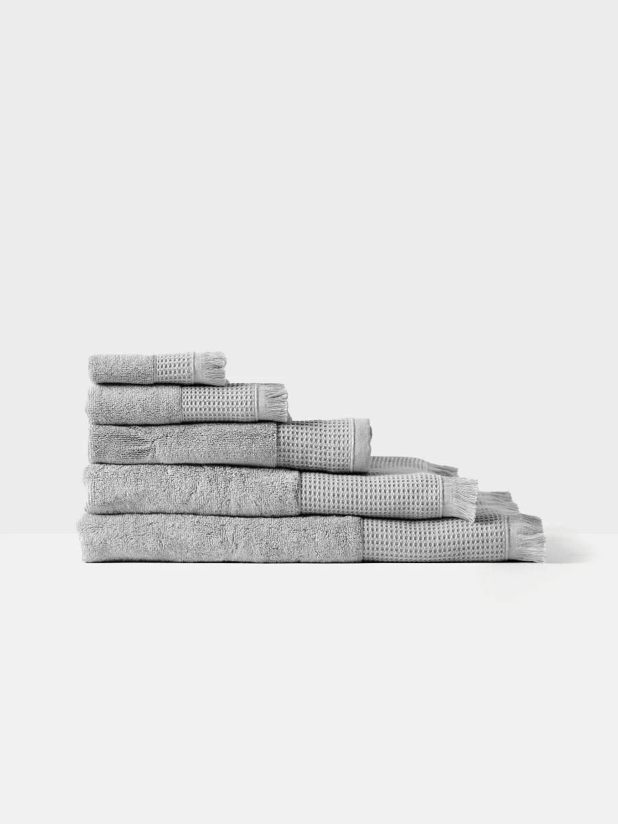 Linen House Aria Cotton/Bamboo Silver Towel Collection 3 Linen House Aria Cotton/Bamboo Silver Towel Collection - Image 3