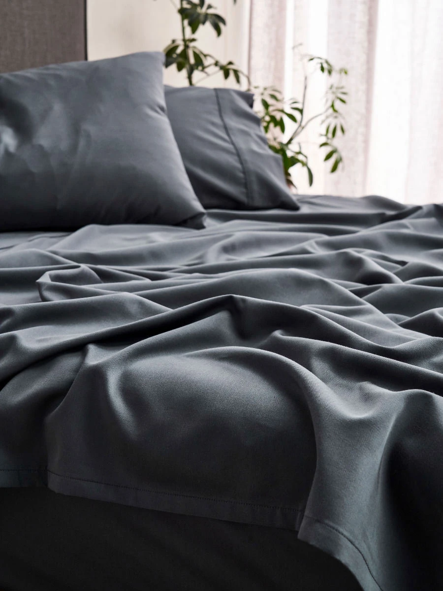 Linen House Haven Slate Bamboo Cotton 500TC Sheet Set 3 Linen House Haven Slate Bamboo Cotton 500TC Sheet Set - Image 3