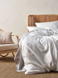 Linen House Haven White Bamboo Cotton 500TC Quilt Cover Set -Linen House Dreamscape Sales Store lh aria white qcs d2 1