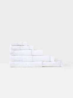 Linen House Aria Cotton/Bamboo White Towel Collection -Linen House Dreamscape Sales Store lh aria white twls w1